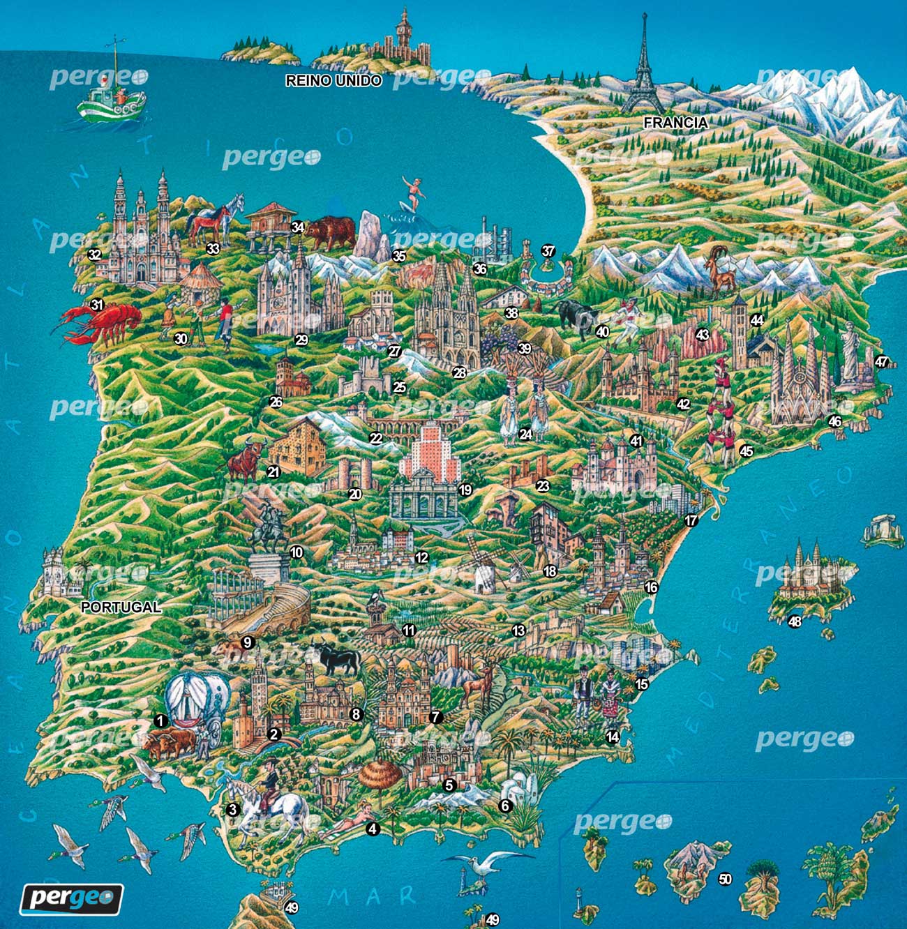 Monumentos En España Mapa