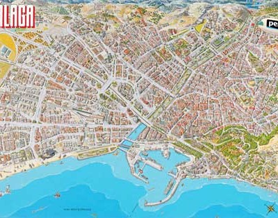 Plano Histórico de Málaga 1989